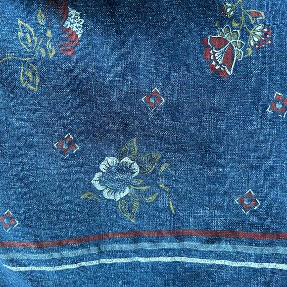 Requirements Denim wrap skirt with flowers Cottagecore boho bohemian casual - Picture 8 of 9